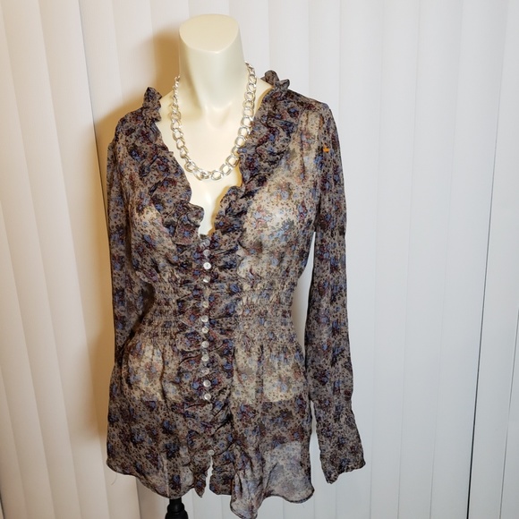 Costa Blanca Tops - COSTA Blanca Sheer Blouse